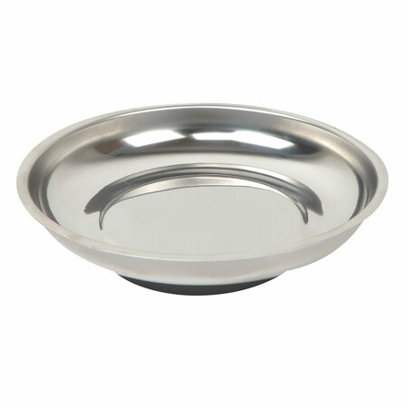 PRIME-LINE WORKPRO Round Magnetic Parts Tray, Stainless Steel Construction, Round W114004